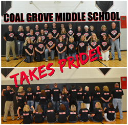 Middle School Staff "TAKES PRIDE"